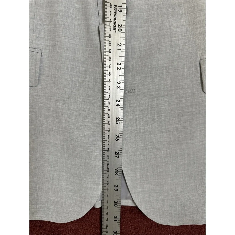 J. Ferrar Single Breasted SlimFit Ultra Comfort Stretch Cool Gray Blazer 42R NWT